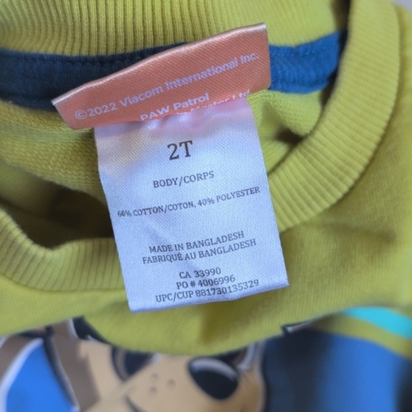 nickelodeon paw patrol chase crewneck sweatshirt 2T toddler boys - Picture 3 of 6